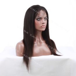 Full Lace Wig Brazilian Virgin Silky Straight