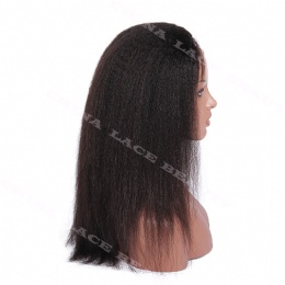 Full Lace Wig Indian Remy Kinky Straight