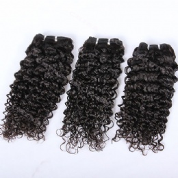 machine weft 10mm curl