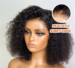 Kinky Edges, 13x4 HD Lace, 14in Bob Wig