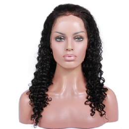 Deep Curl Brazilian Virgin Hair New 13x6 HD Lace Wigs 150% thick density pre-plucked hairline