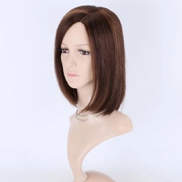 Glueless Monofilament Wig 10in Bob Highlighted European Hair