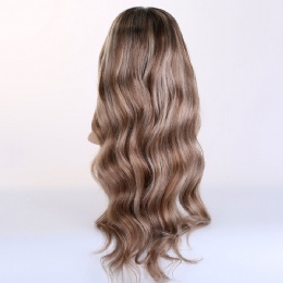 22in Highlighted Blonde Wavy European Hair